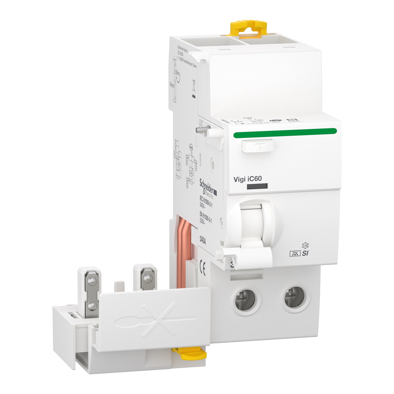 A9Q31240 - Interruptor Diferencial Vigi Acti9 Vigi iC60 2P 40A 30mA A-SI (Superinmunizado) Schneider