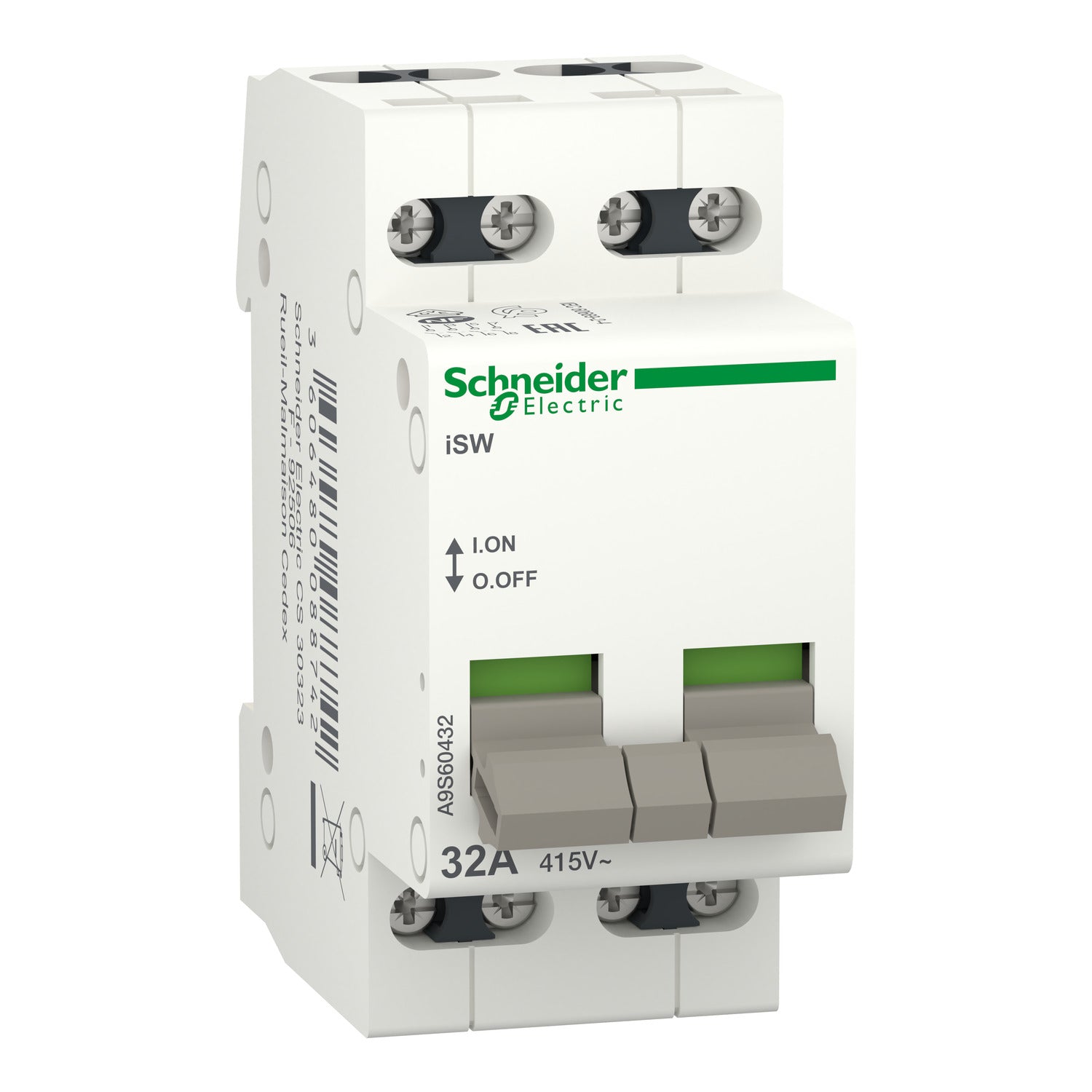 A9S60432 - Interruptor seccionador modular 4P 32A 415V Schneider