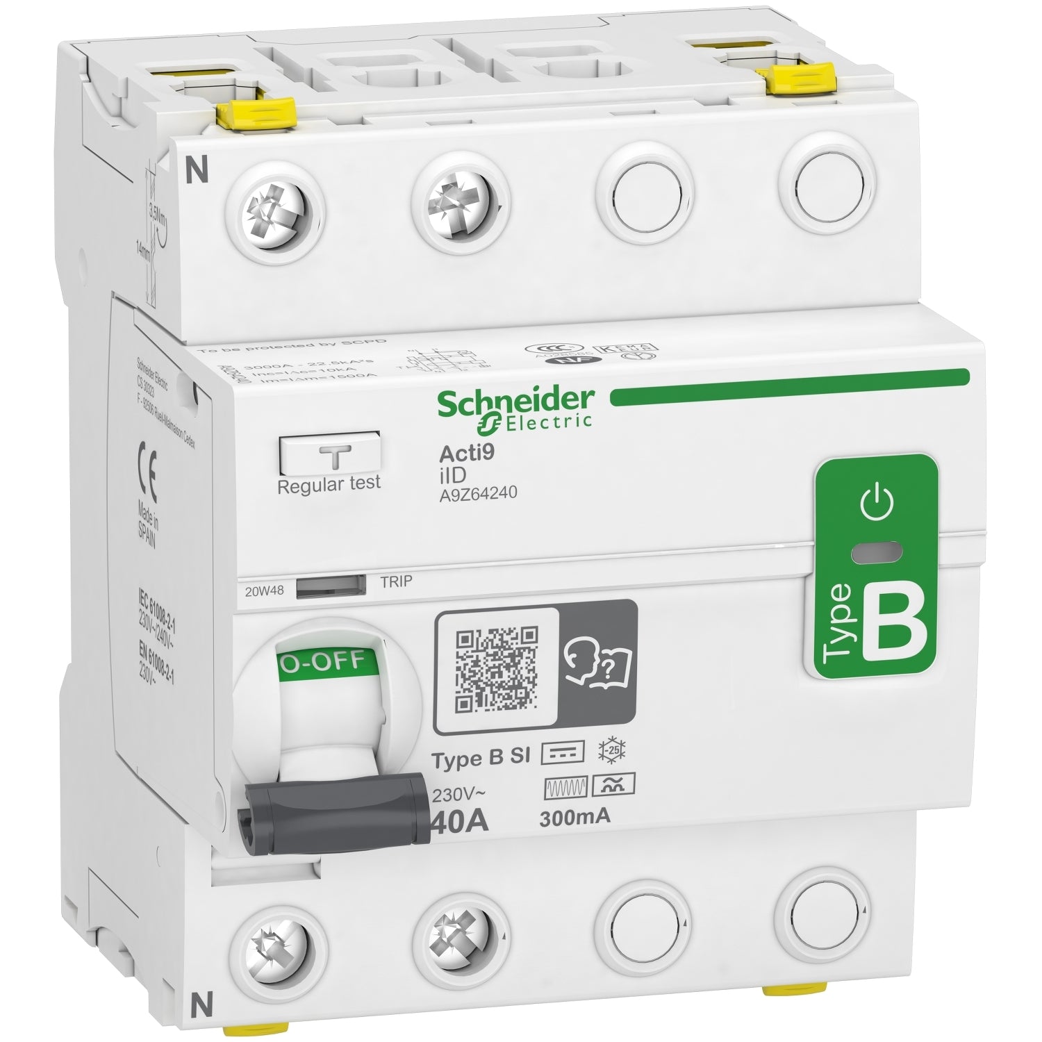 A9Z64240 - Diferencial SUPERINMUNIZADO Acti9 iID 2P 40A 300mA B-SI Schneider