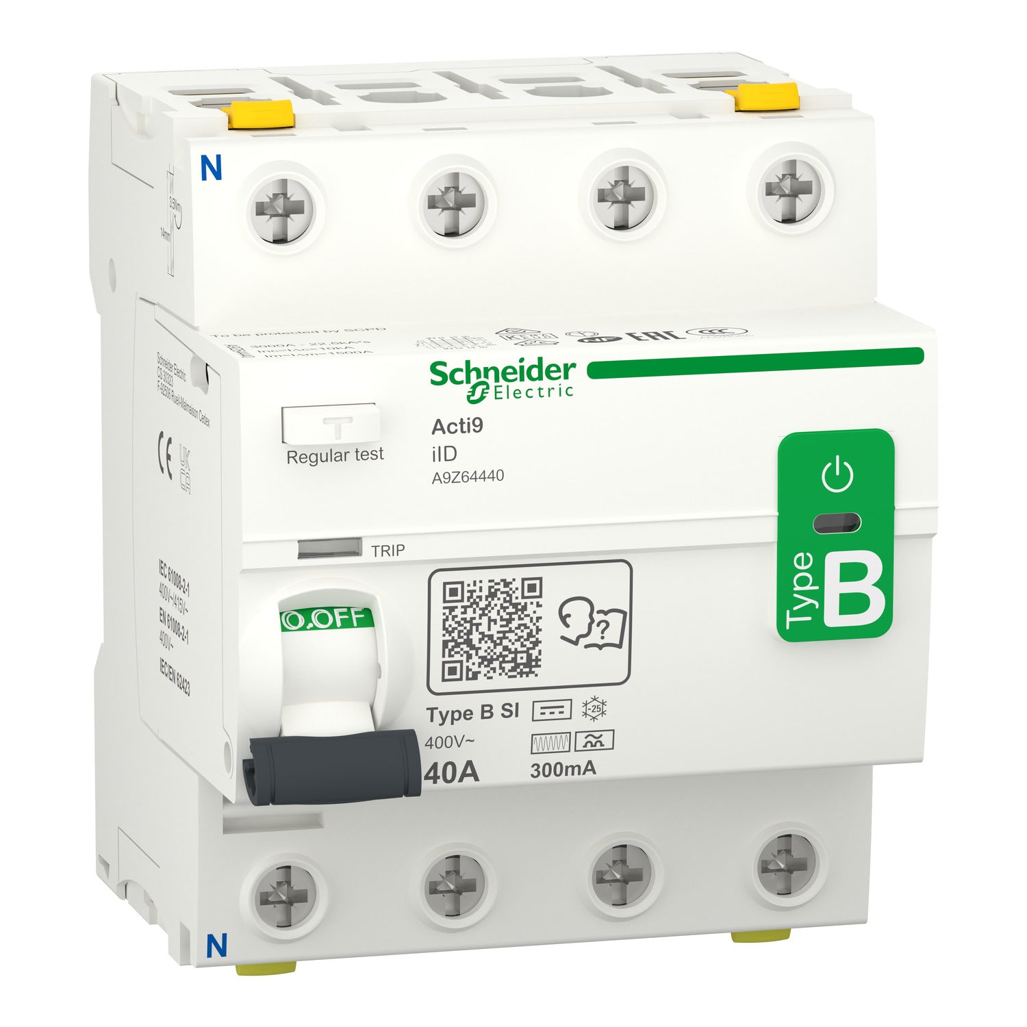 A9Z64440 - Diferencial SUPERINMUNIZADO Acti9 iID 4P 40A 300mA B-SI Schneider