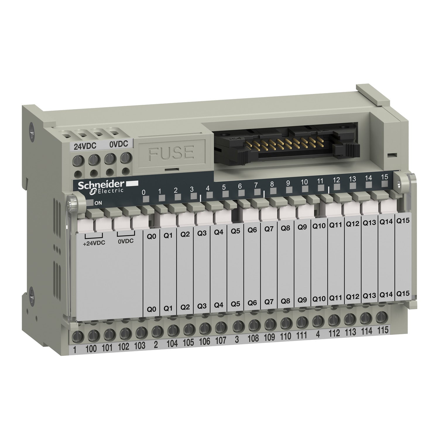 ABE7R16T111 - Base relés extraíbles ABE7 - 16 canales - relé 5 mm Schneider