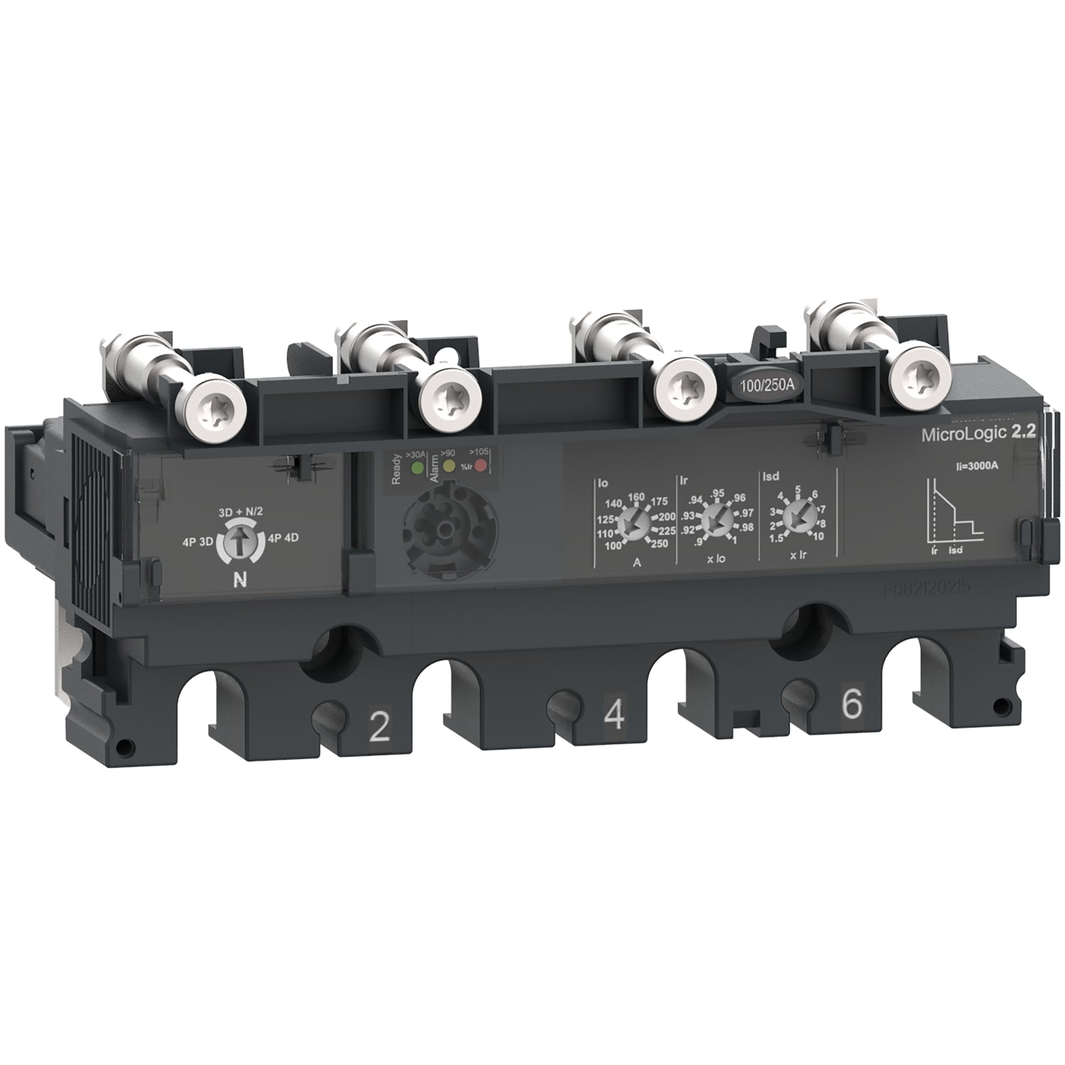 C1042D100 - Unidad de Control Caja Moldeada ComPacT NSX100 4P4R 100A Micrologic 2.2 Schneider