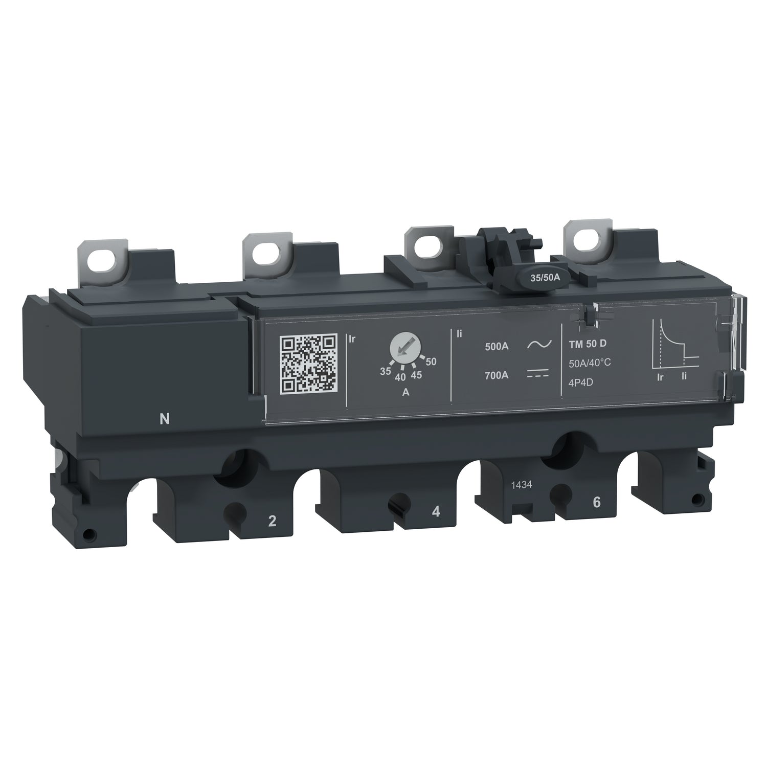 C104TM050 - Unidad de Control Caja Moldeada ComPacT NSX100 4P4R 50A TM-D Schneider