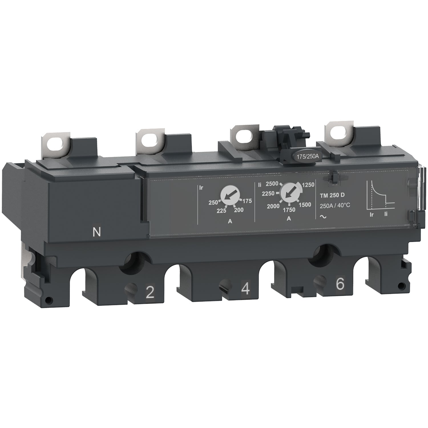 C104TM100 - Unidad de Control Caja Moldeada ComPacT NSX100 4P4R 100A TM-D Schneider