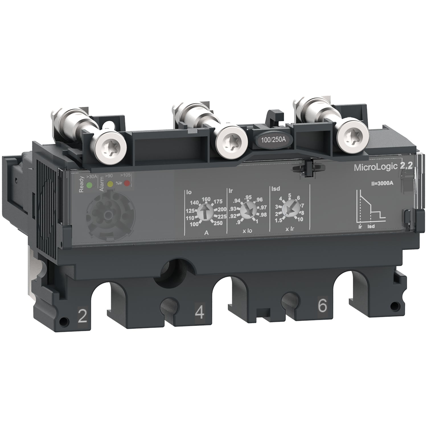 C2532D250 - Unidad de Control Caja Moldeada ComPacT NSX250 3P3R 250A Micrologic 2.2 Schneider
