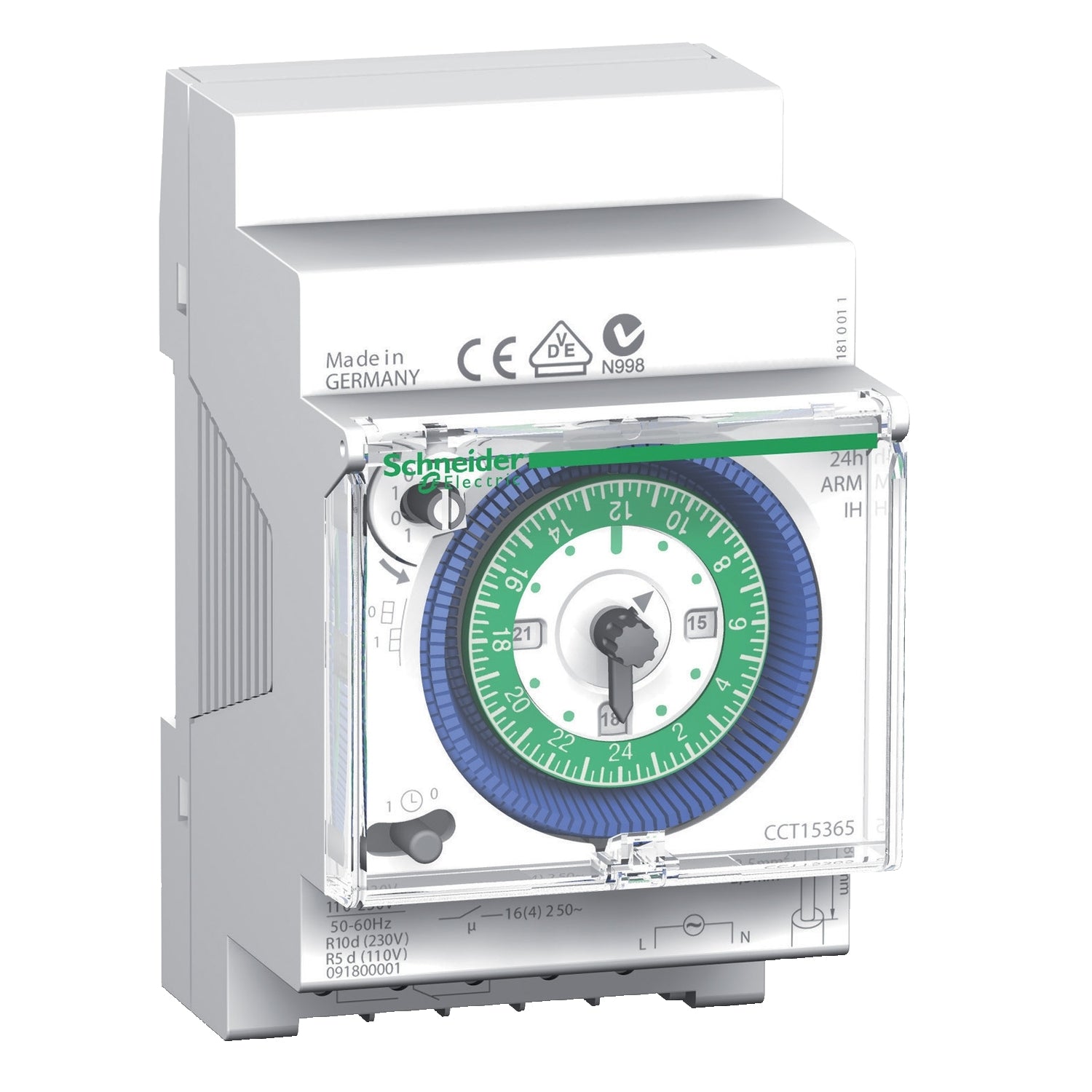 CCT15365 - Interruptor horario mecánico IH 24h 3 m?. CRM Schneider