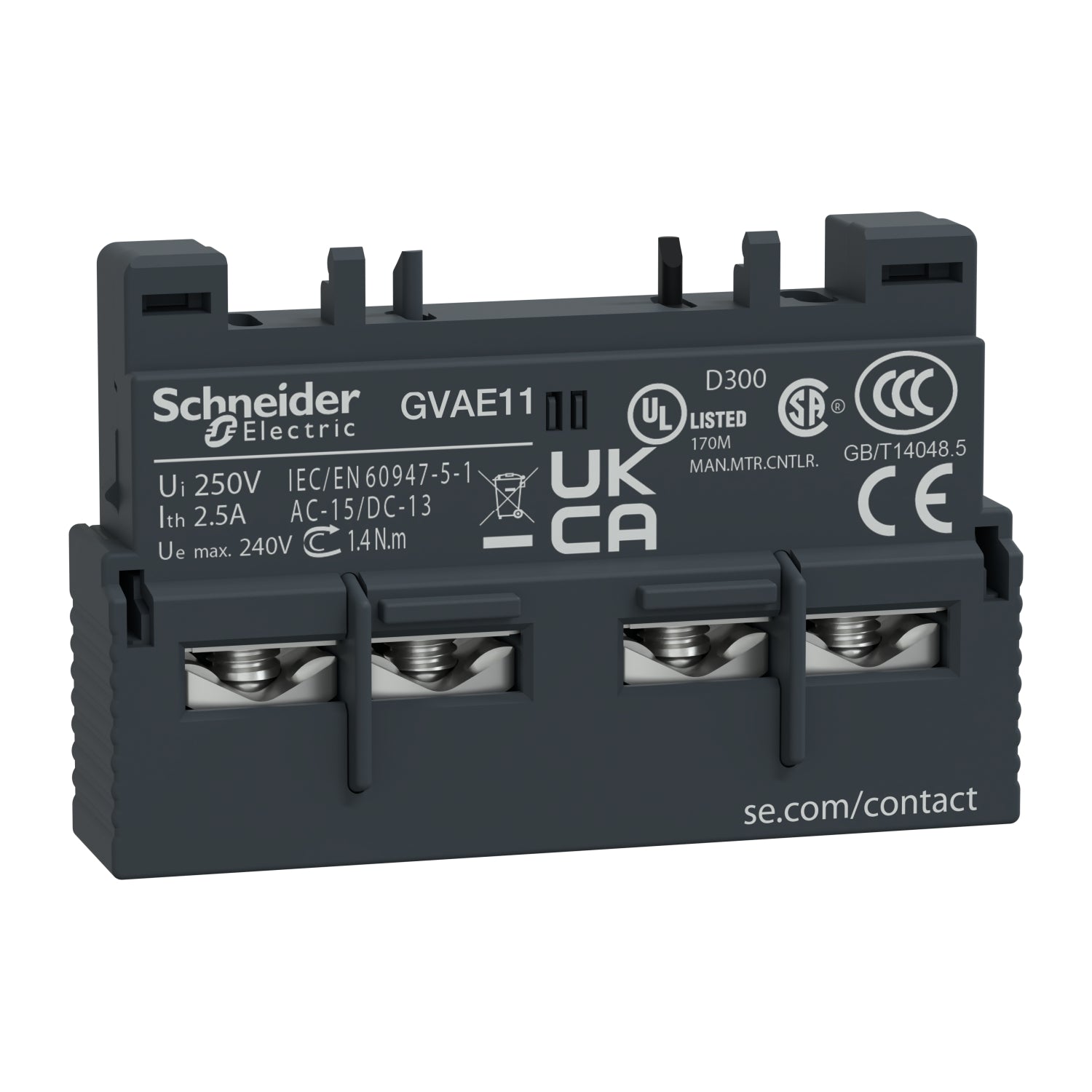 GVAE11 - Contacto Auxiliar Frontal 1Na+1Nc Schneider