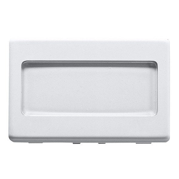 GW20024 - Pulsador con tarjeta portanombres iluminable 250v ac - na 10a - 3 módulos- system white Gewiss
