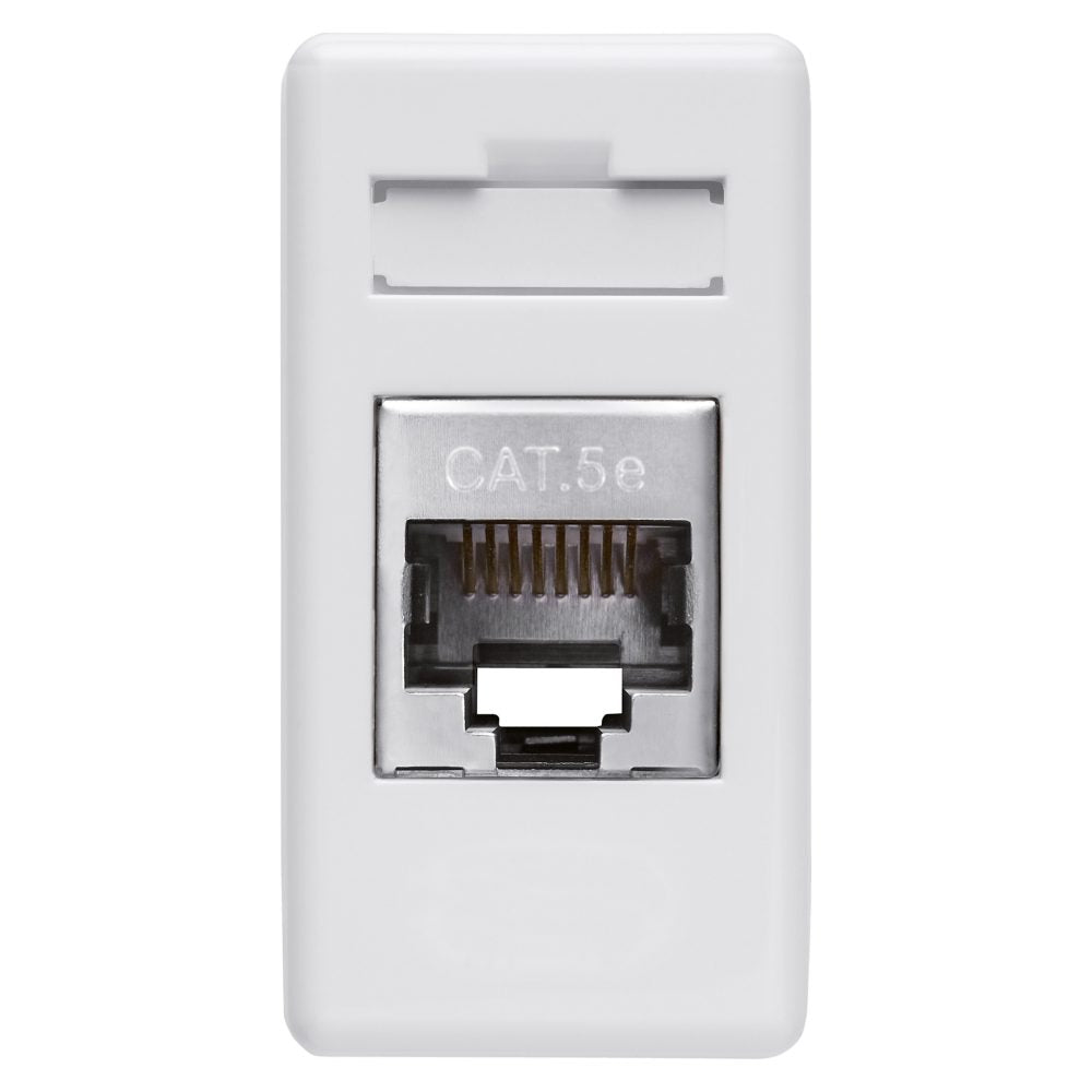 GW20243 - Base rj45 - 4 pares - categoria 5e - ftp - toolless - 1 módulo - system white Gewiss