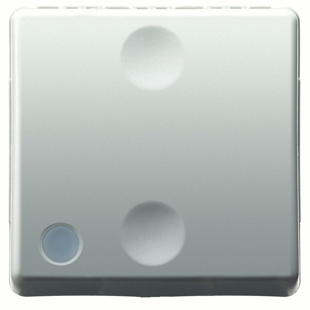 GW20527 - Pulsador unipolar 250v ac - na 10a iluminable - 2 módulos- system white Gewiss