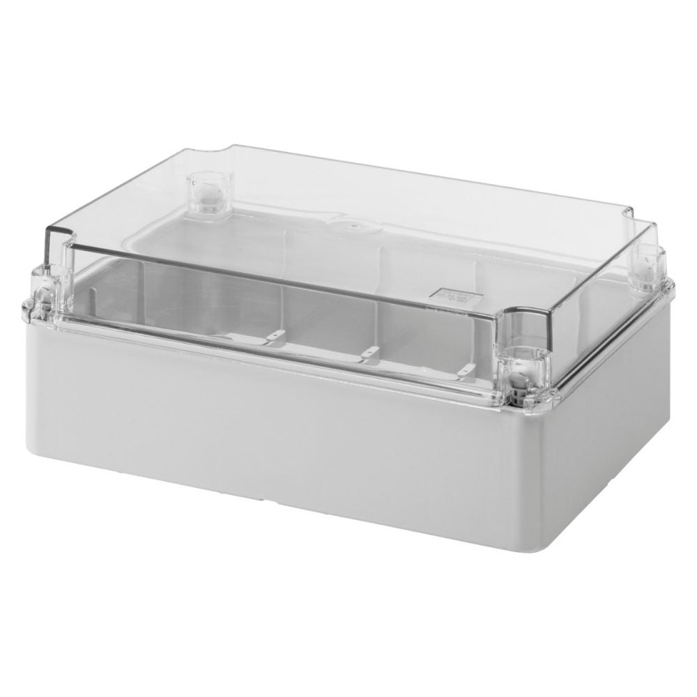 GW44429 - Caja de derivación con tapa baja transparente - ip56 -  300x220x120 - superficies lisas Gewiss