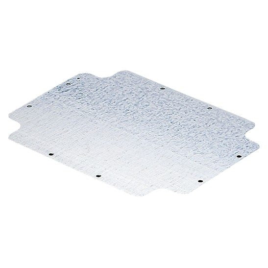 GW44615 - Placa de fondo con tornillos de fijación autorroscantes - para cajas 190x140 - en chapa galvanizada Gewiss