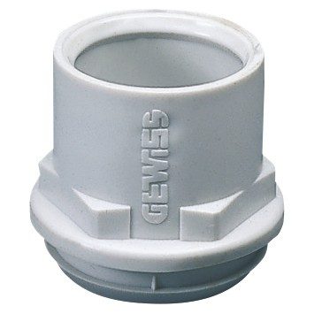 GW50424 - Racor tubo-caja en polímero anitichoque - orificio ø 29mm - para tubo ø 25mm Gewiss