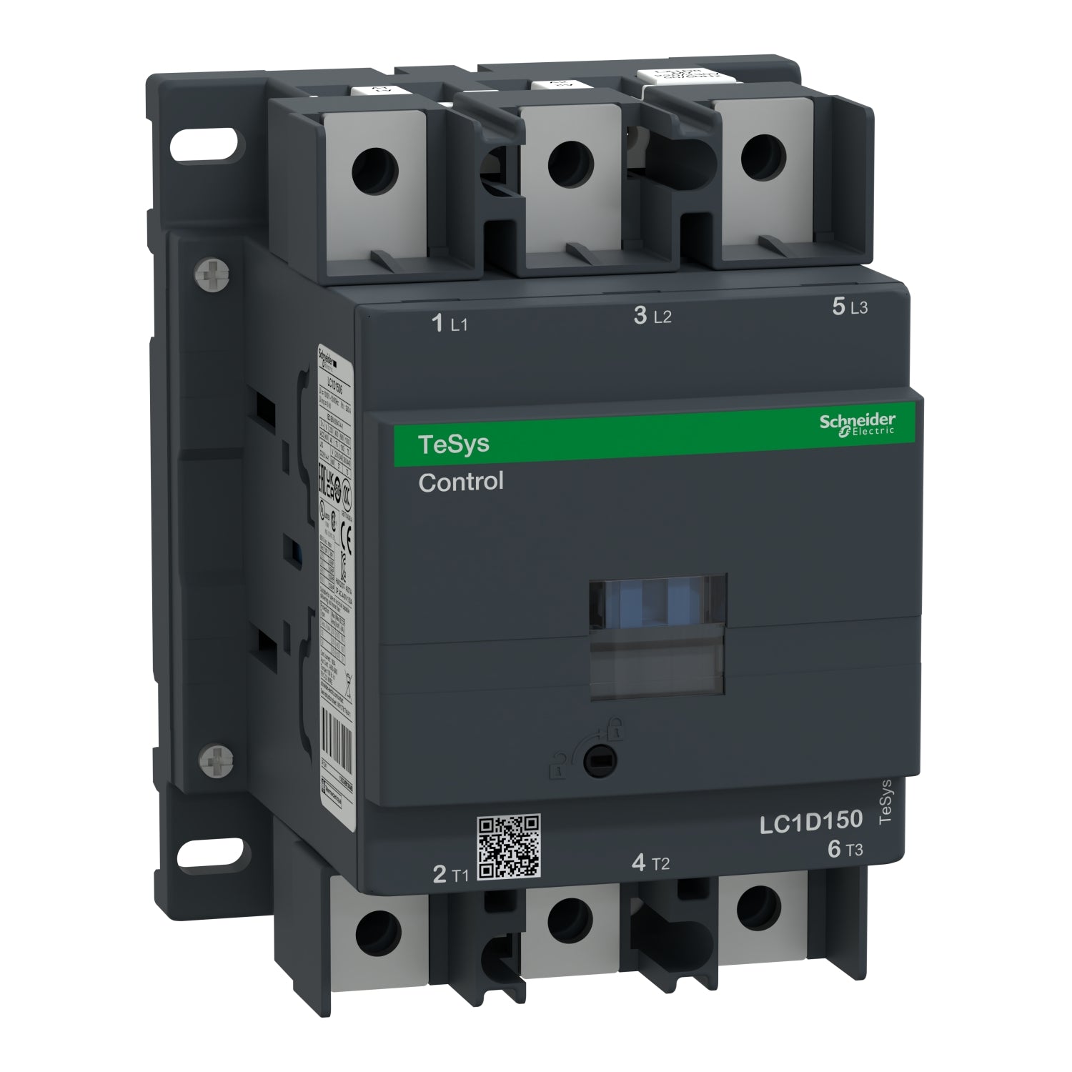LC1D1506F7 - Contactor Tesys D - 3P(3 NA) - AC-3 - <= 440 V 150 A - 110 V CA 50/60 Hz bob Schneider