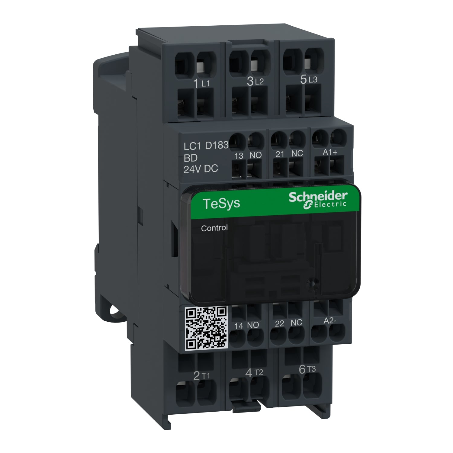 LC1D183BD - Contactor Tesys D - 3P(3 NA) - AC-3 - <= 440 V 18 A - 24 V CC bobina Schneider