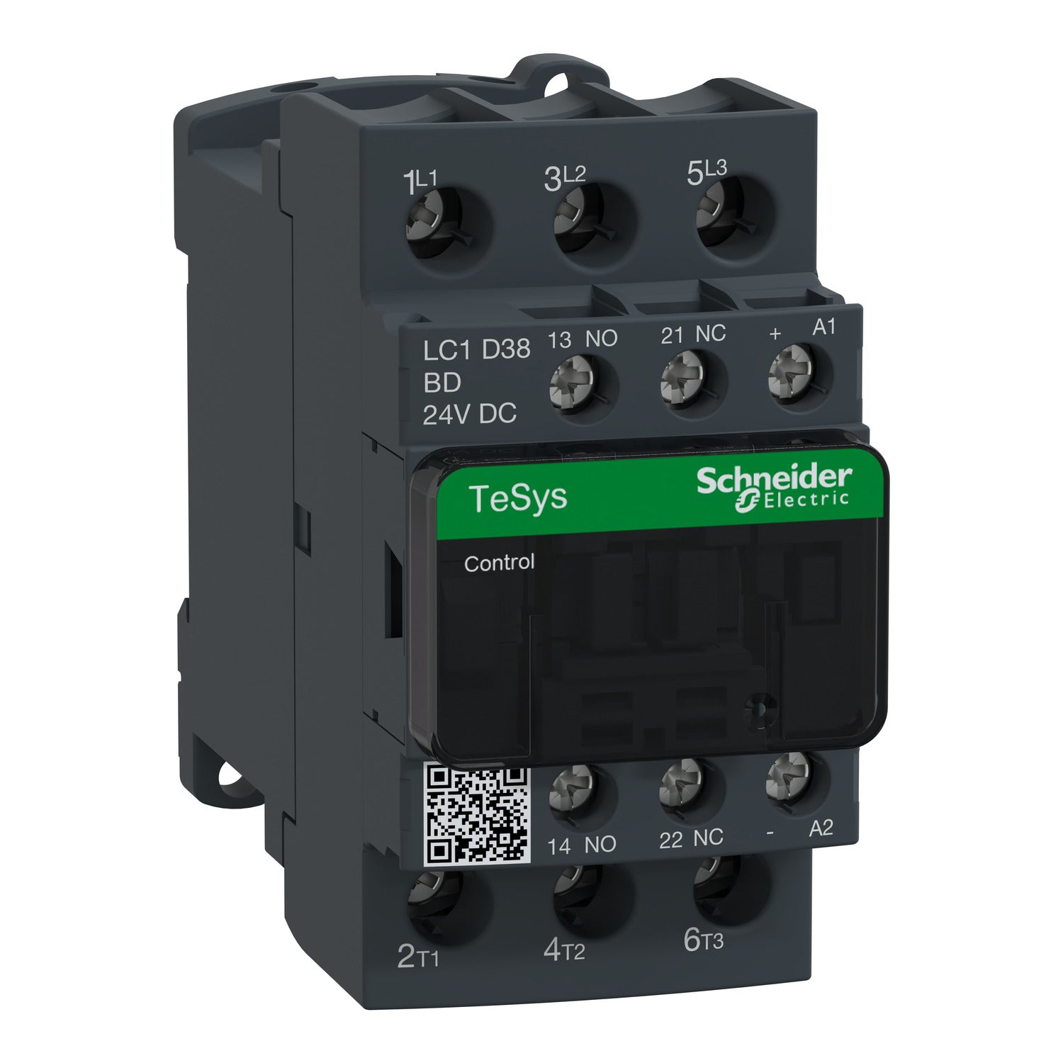 LC1D38BD - Contactor Tesys D - 3P(3 NA) - AC-3 - <= 440 V 38 A - 24 V CC bobina standard Schneider
