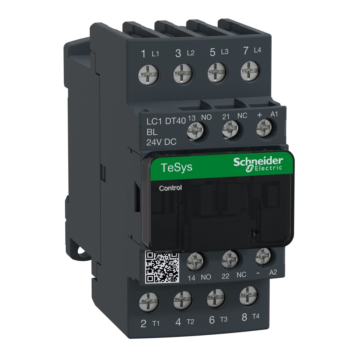 LC1DT40BL - Contactor Tesys D - 4P(4 NA) - AC-1 - <= 440 V 40 A - 24 V CC bobina (bajo consumo) Schneider