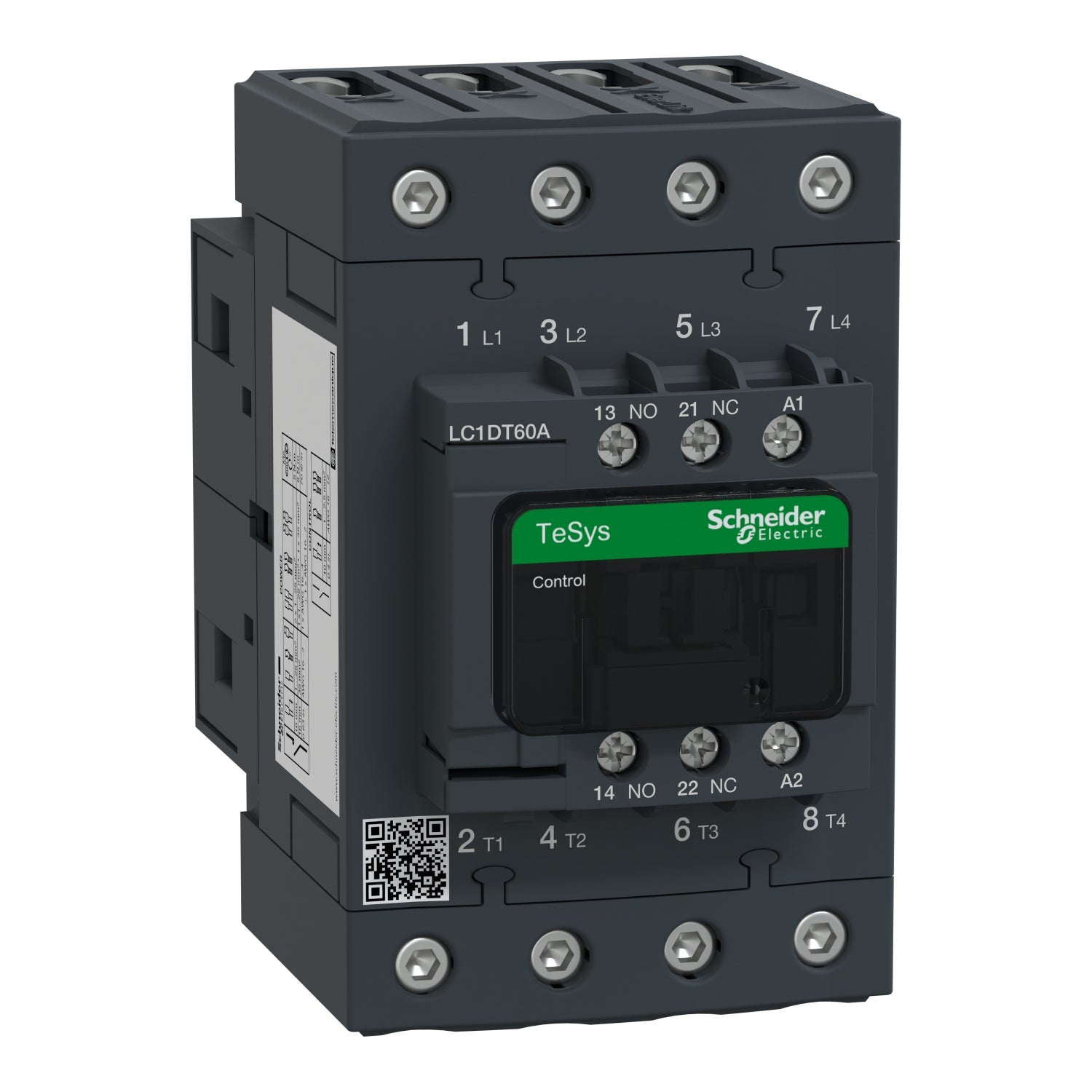 LC1DT60AP7 - Contactor Tesys D - 4P(4 NA) - AC-1 - <= 440 V 60 A - 230 V CA 50/60 Hz bobina Schneider