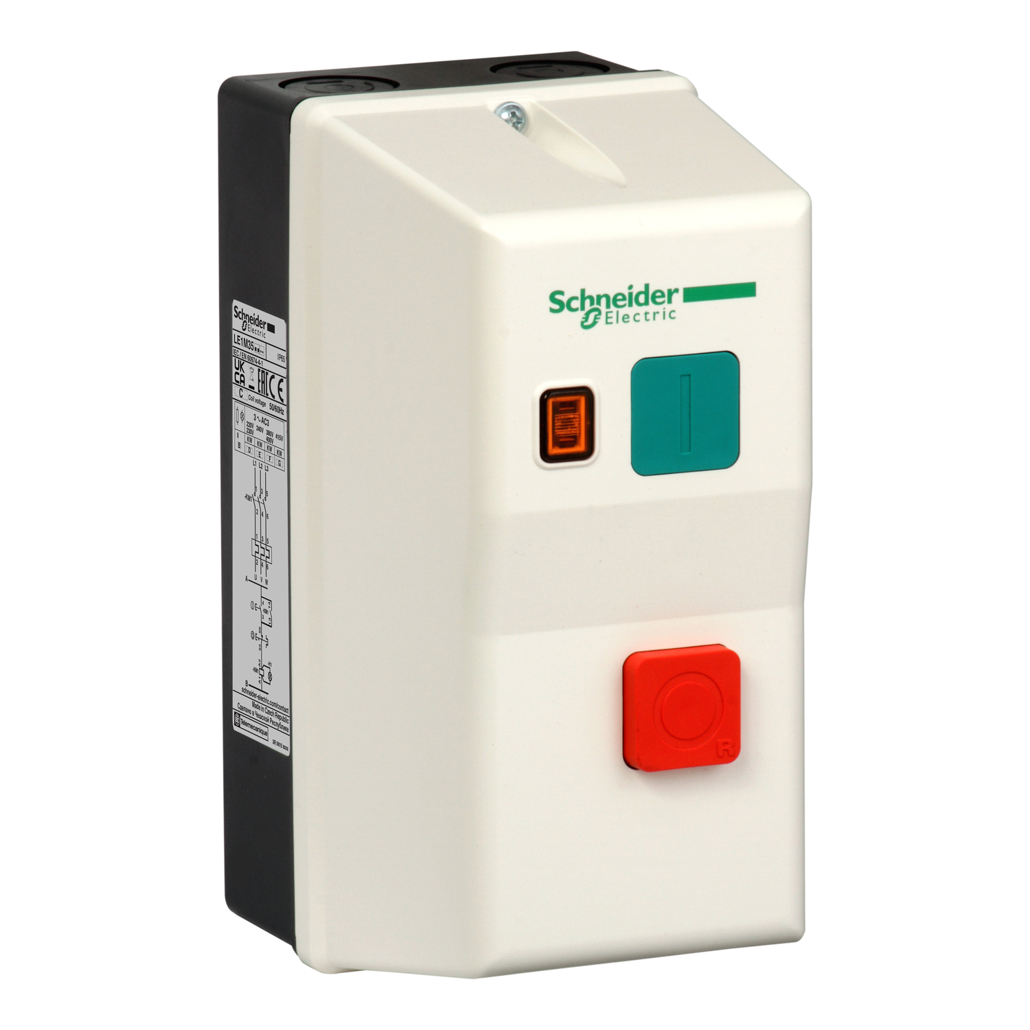 LE1M35P710 - Arrancador Schneider DOL encerrado TeSys LE 2.6...3.7A 230 V bobina CA