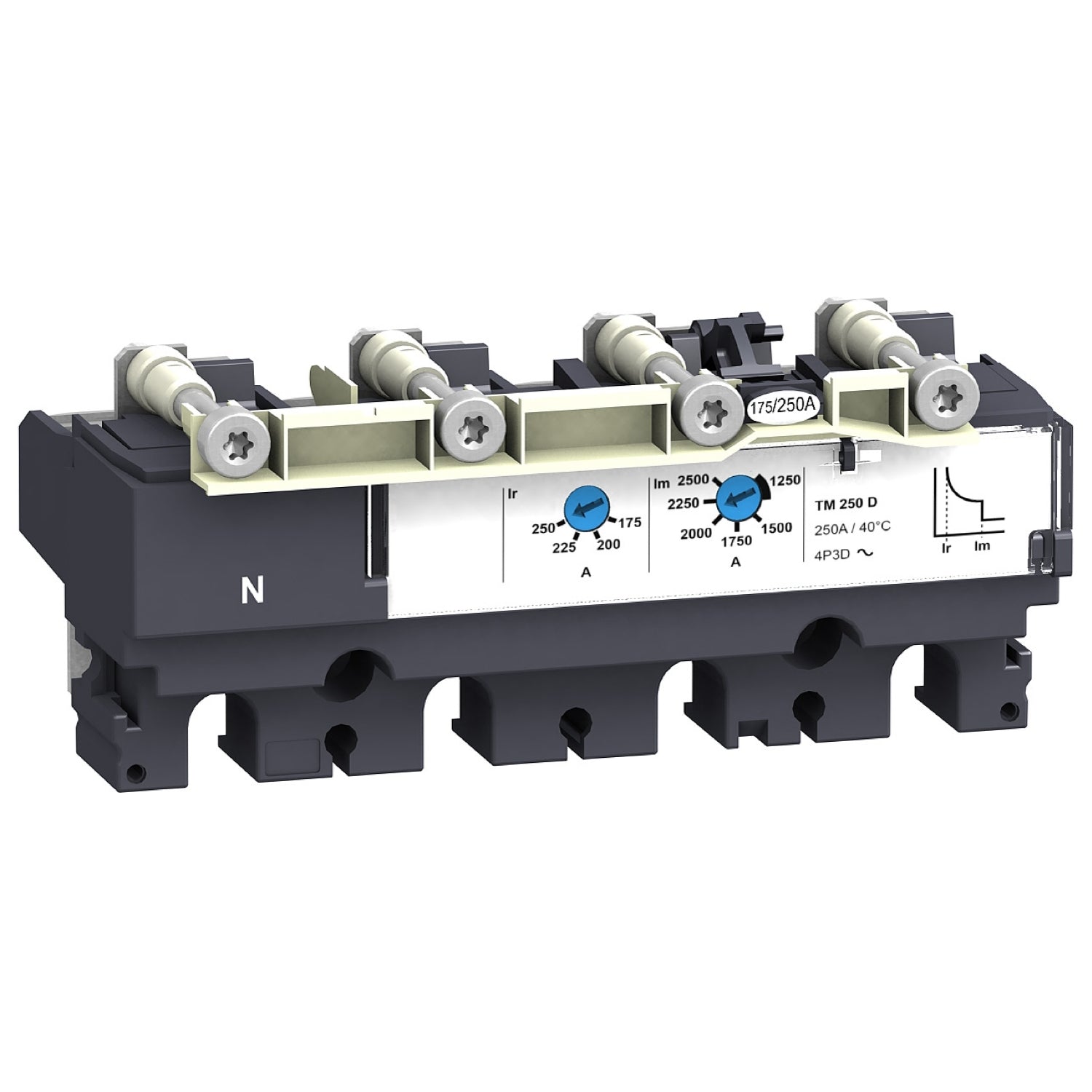 LV429040 - Unidad de Control Caja Moldeada ComPacT NSX100 TM100D 4P3R 100A TM-D Schneider