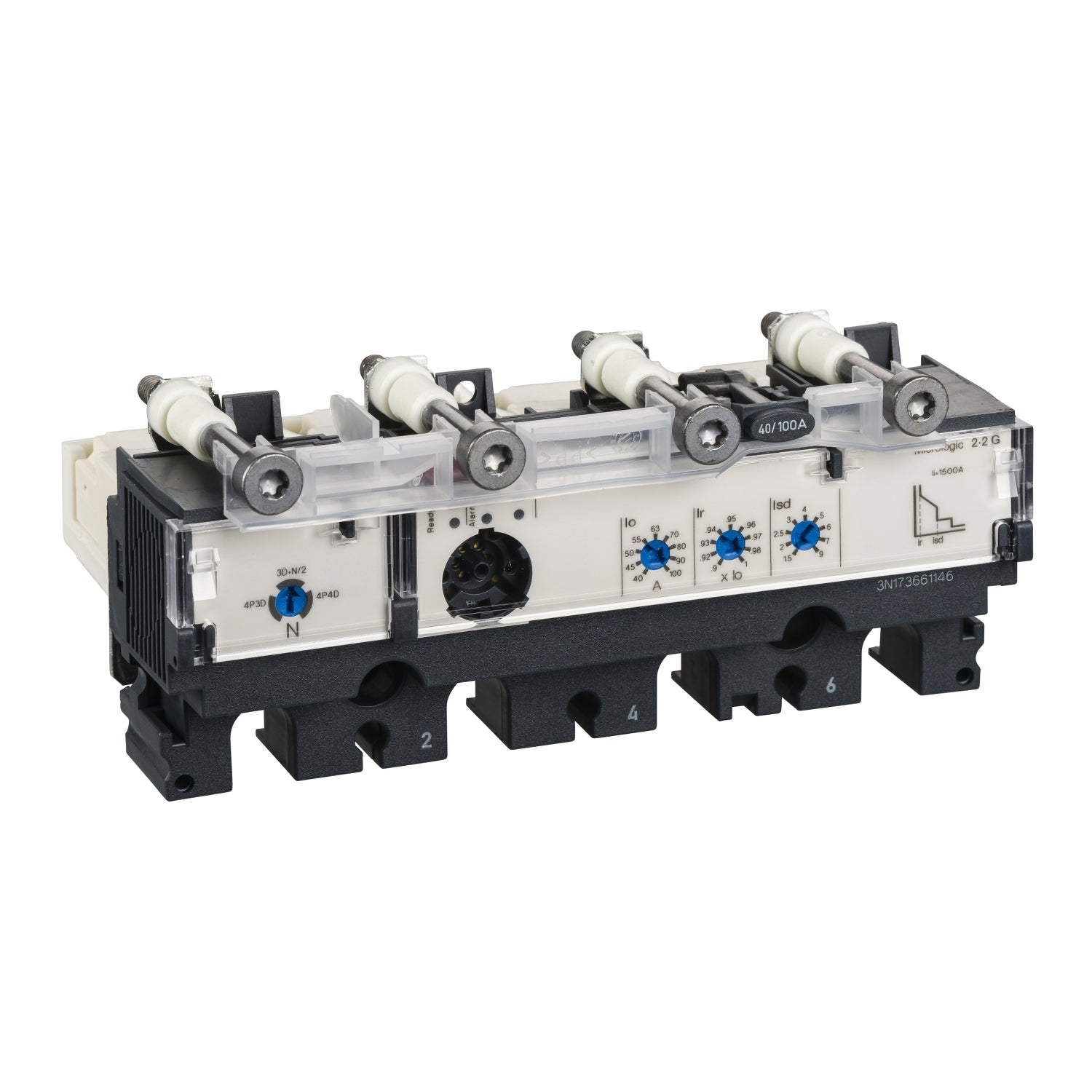 LV429086 - Unidad de Control Caja Moldeada ComPacT NSX100/250 4P4R 40A Micrologic 2.2 G Schneider