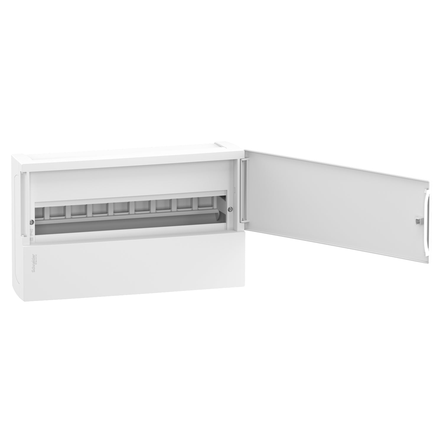 MIP10118 - Cuadro eléctrico superficie Resi9 MP 1 Fila x 18 Módulos + Puerta Blanca Schneider