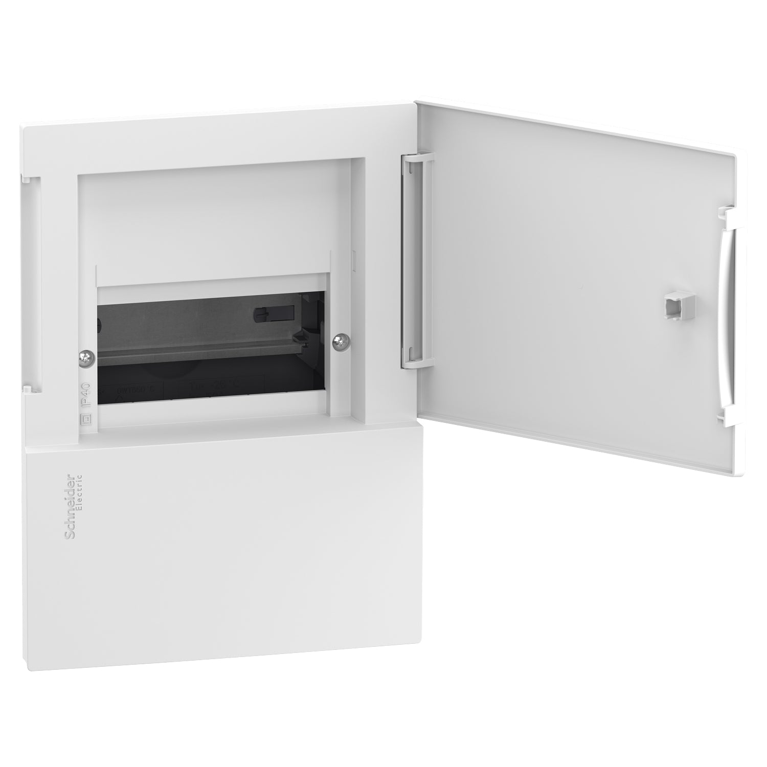 MIP20106 - Cuadro eléctrico empotrar Resi9 MP 1 Fila x 6 Módulos + Puerta Blanca Schneider
