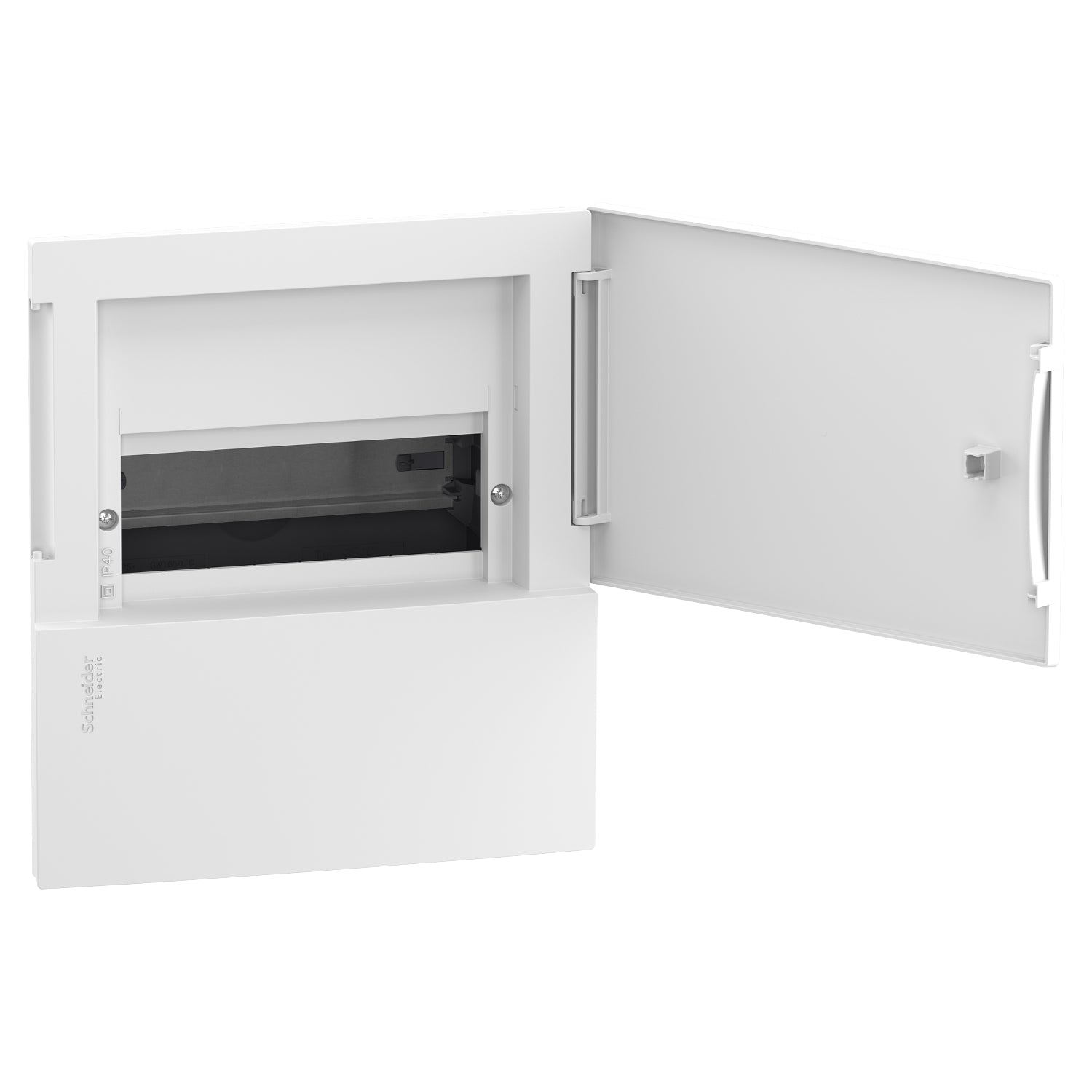 MIP20108 - Cuadro eléctrico empotrar Resi9 MP 1 Fila x 8 Módulos + Puerta Blanca Schneider