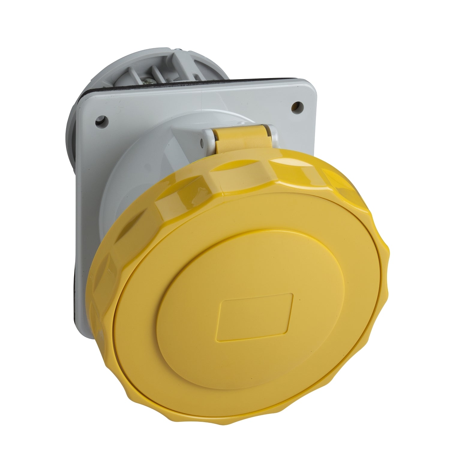 PKF32F713 - PratiKa socket - screw - angled - 32A - 2P + E - 100...130 V AC - panel Schneider