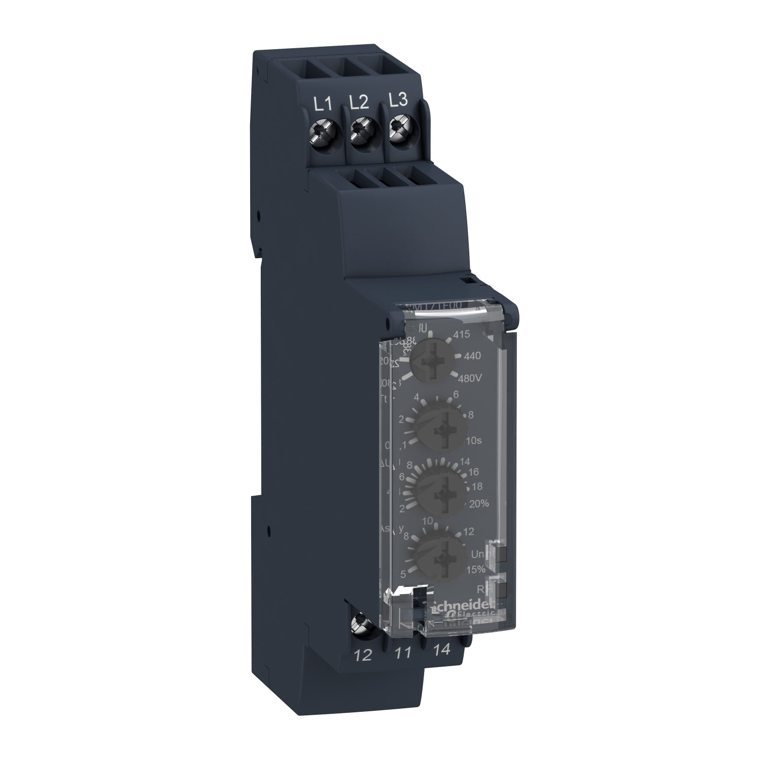 RM17UAS14 - Relé de control de tensión RM17-U rango 9..15V CC Schneider