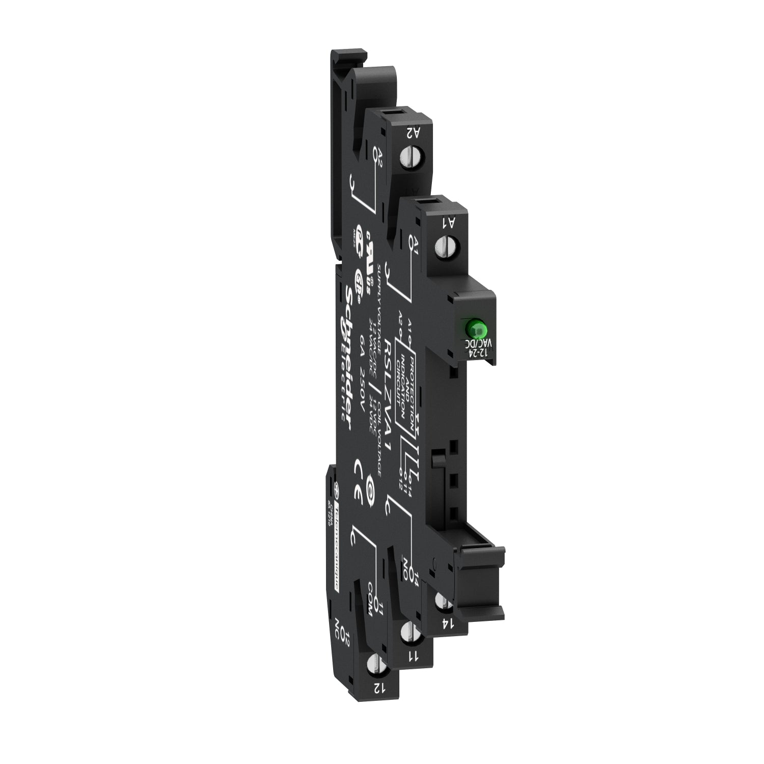 RSLZVA1 -  Base tornillo 12 - 24V CA/CC Schneider