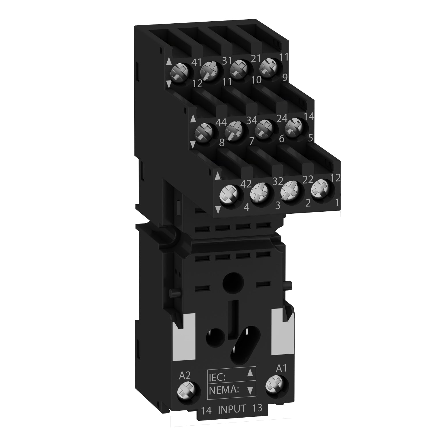 RXZE2S114M - Base Relé Temporizador RXM4 E/S separadas tornillo Schneider