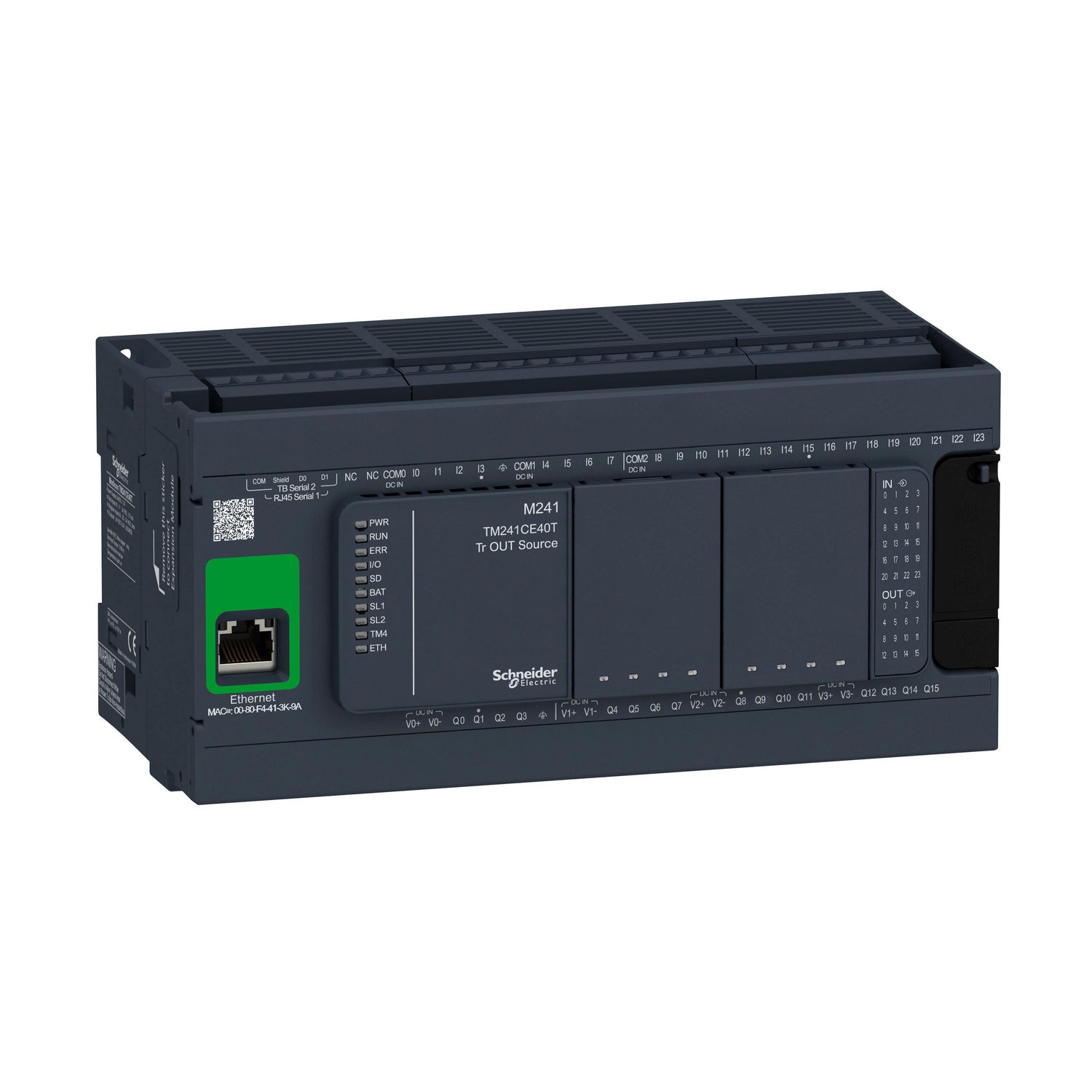 TM241CE40T - Modicon M241 - Controlador M241 40 ES Transistor PNP Ethernet Schneider