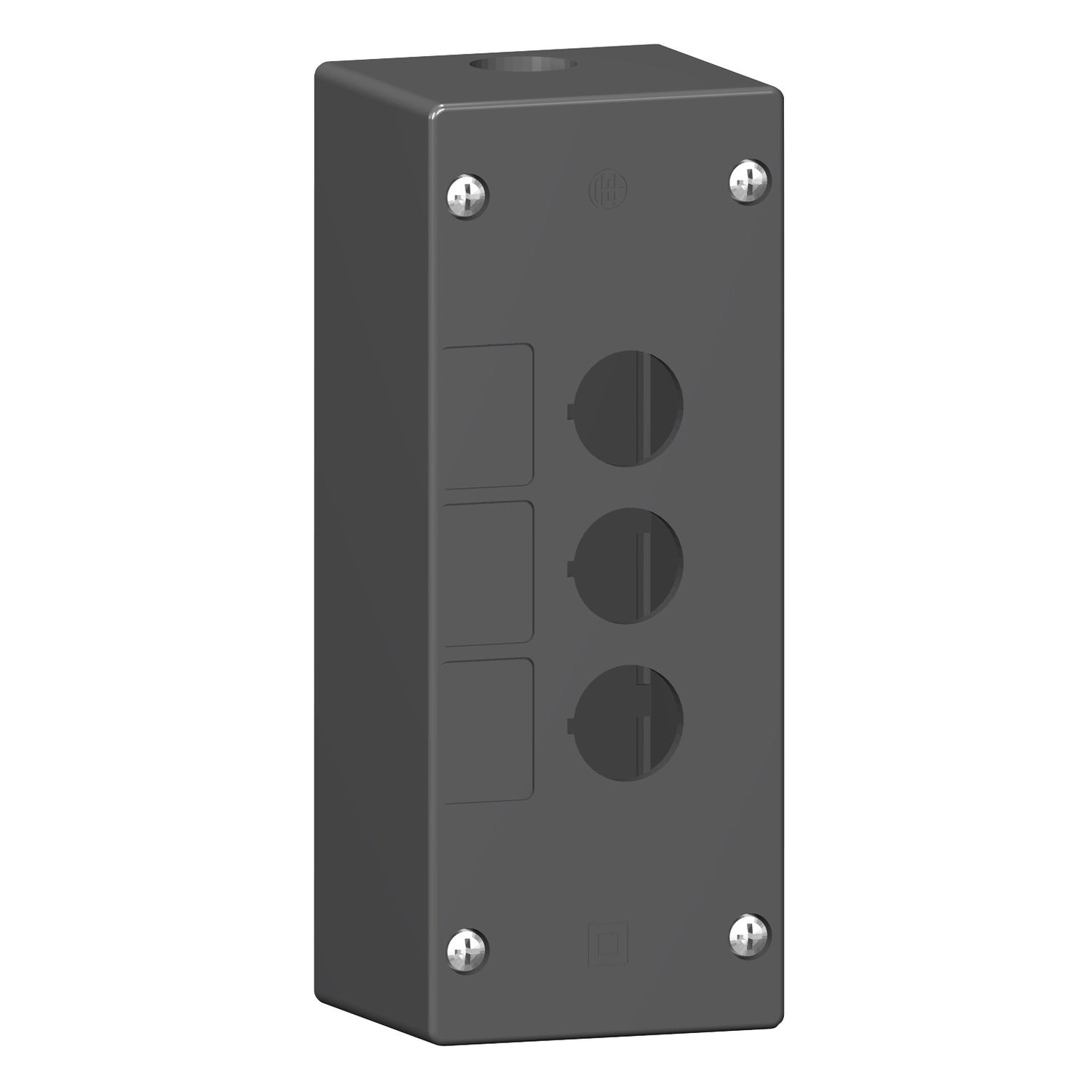 XALG03 - Estación de control vacía - ambientes severos - negra - 3 orificios - posiciones vertical Schneider
