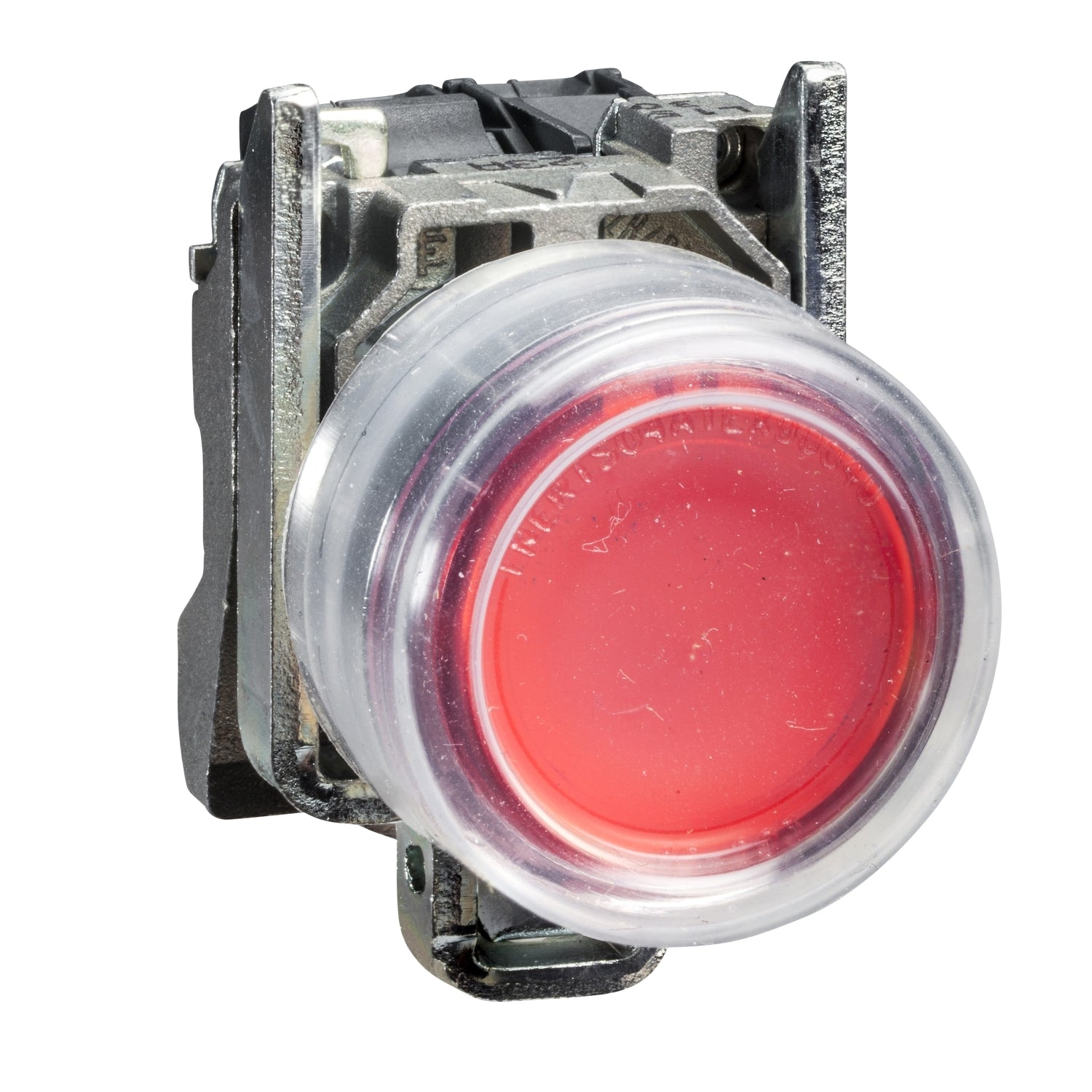 XB4BP42 - Pulsador capuchon goma 1nc rojo Schneider