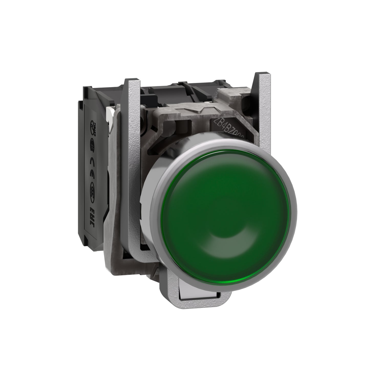 XB4BW33G5 - Pulsador luminoso Harmony XB4 - led 120vca 1na+1nc verde Schneider