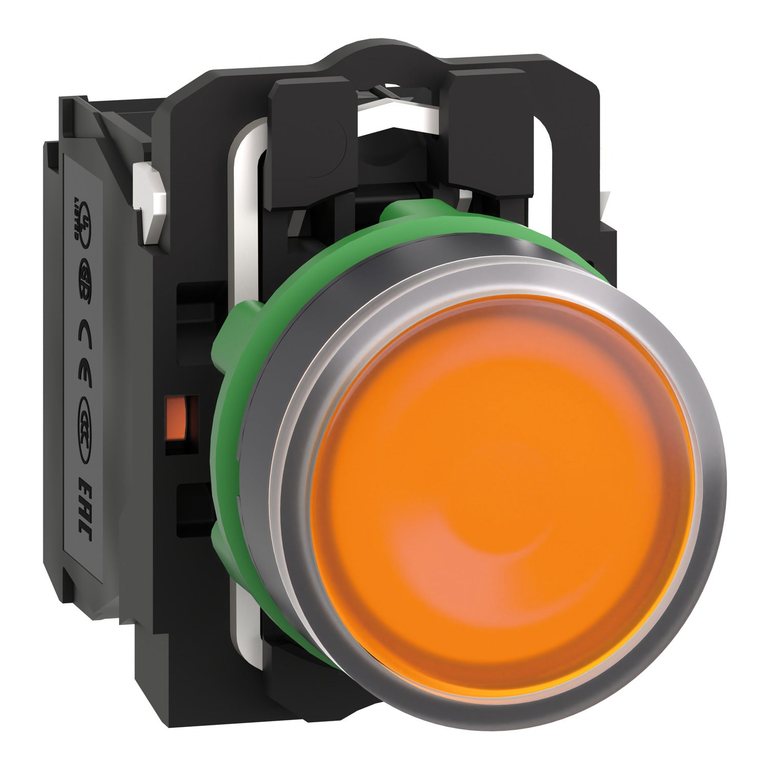 XB5AW35M5 - Pulsadores luminiso led 230v na+nc amarillo Schneider