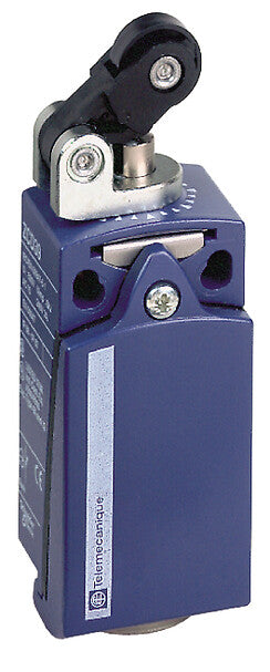 XCKD2121G11 - Interruptor de límite XCKD, palanca de rodillo de plástico termoplástico con pulsador horizontal, 1NC+1 NO, acción rápida, Pg11 Telemecanique
