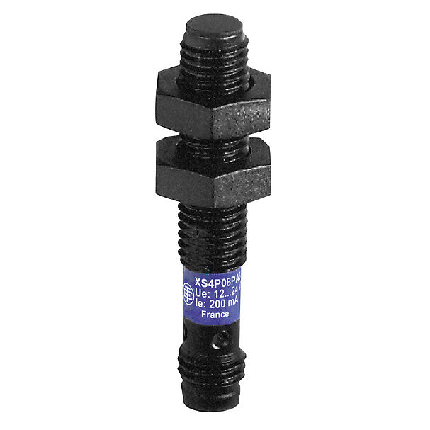 XS4P12PA340D - Sensor de proximidad inductivo XS XS4 M12, L48mm, PPS, Sn4mm, 12...24 VDC, M12 Telemecanique