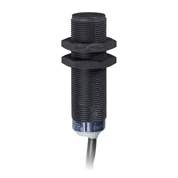 XS4P18PA370 - Sensor de proximidad inductivo XS XS4 M18, L62mm, PPS, Sn8mm, 12...48 VDC, cable 2 m Telemecanique