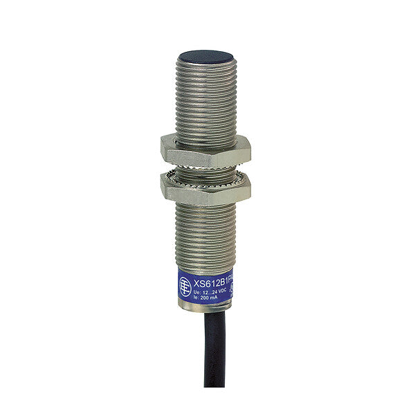 XS612B1MAL10 - Sensor de proximidad inductivo XS XS6 M12, L54mm, latón, Sn4mm, 24...240VAC/DC, cable 10 m Telemecanique