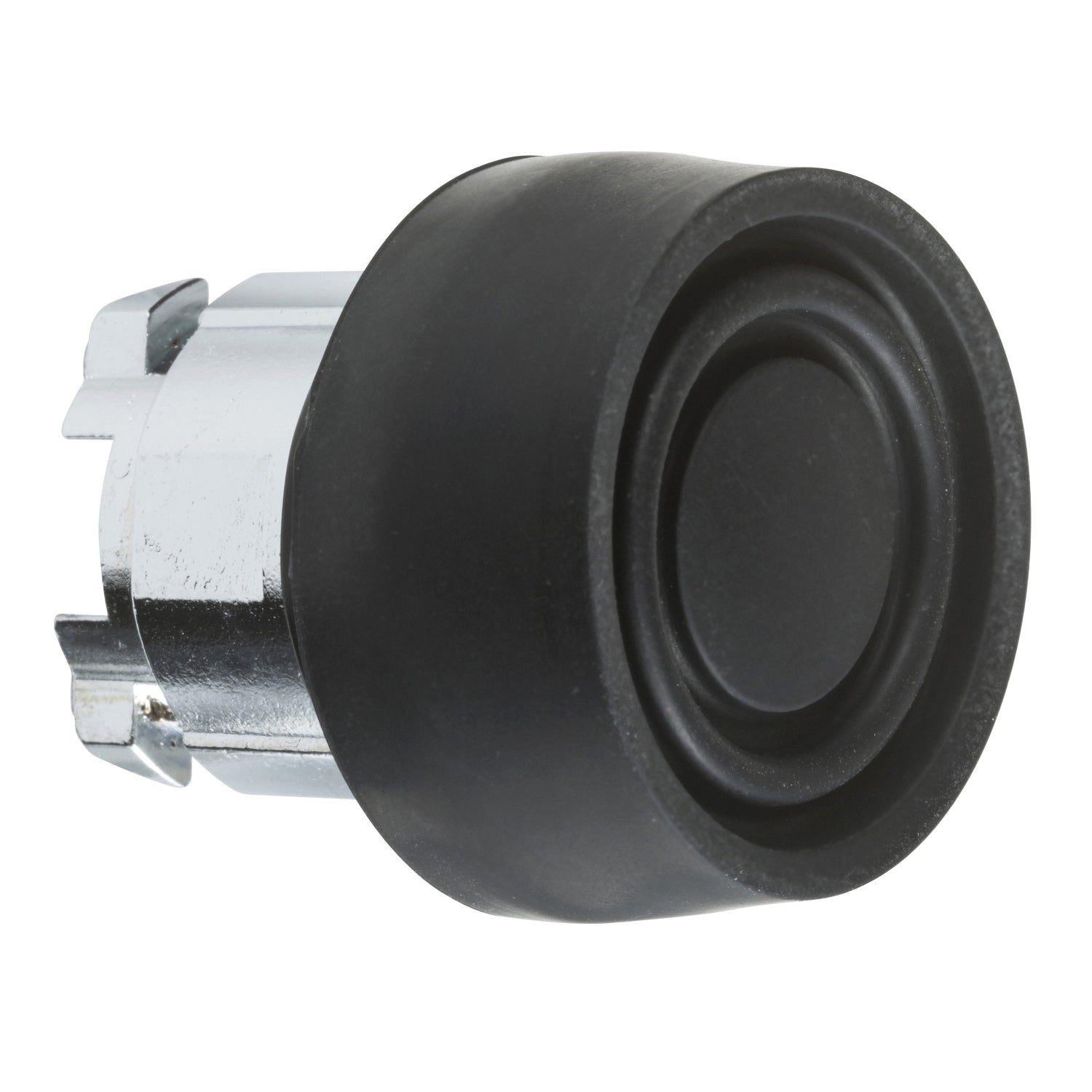 ZB4BP2S - Cabeza pulsador capuchon silicona negro Schneider