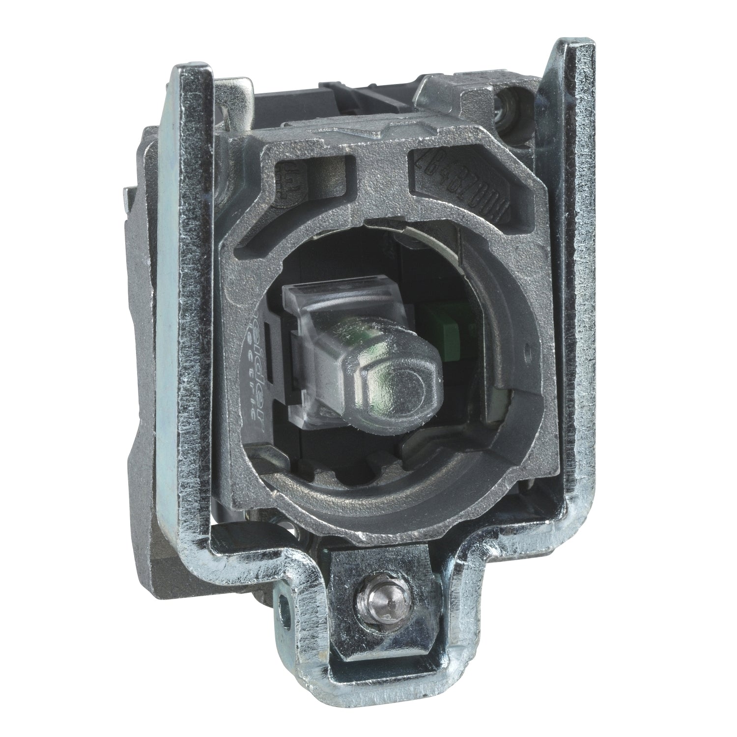 ZB4BW0B33 - Cuerpo pulsador luminoso led 24vca/cc 2na verde Schneider