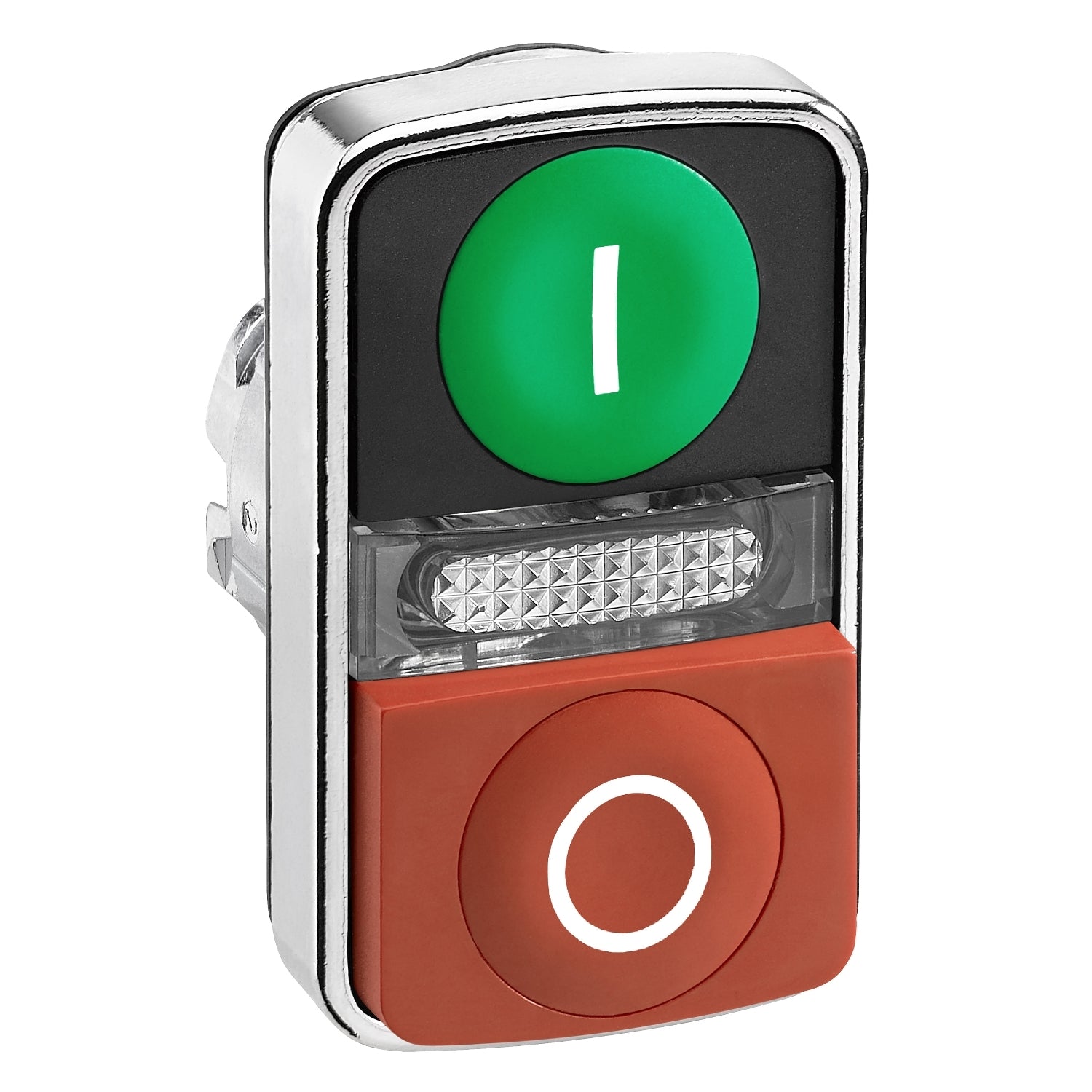 ZB4BW7L3741 - Cabeza pulsador Harmony XB4 - doble lum verde-rojo rs ip66 Schneider
