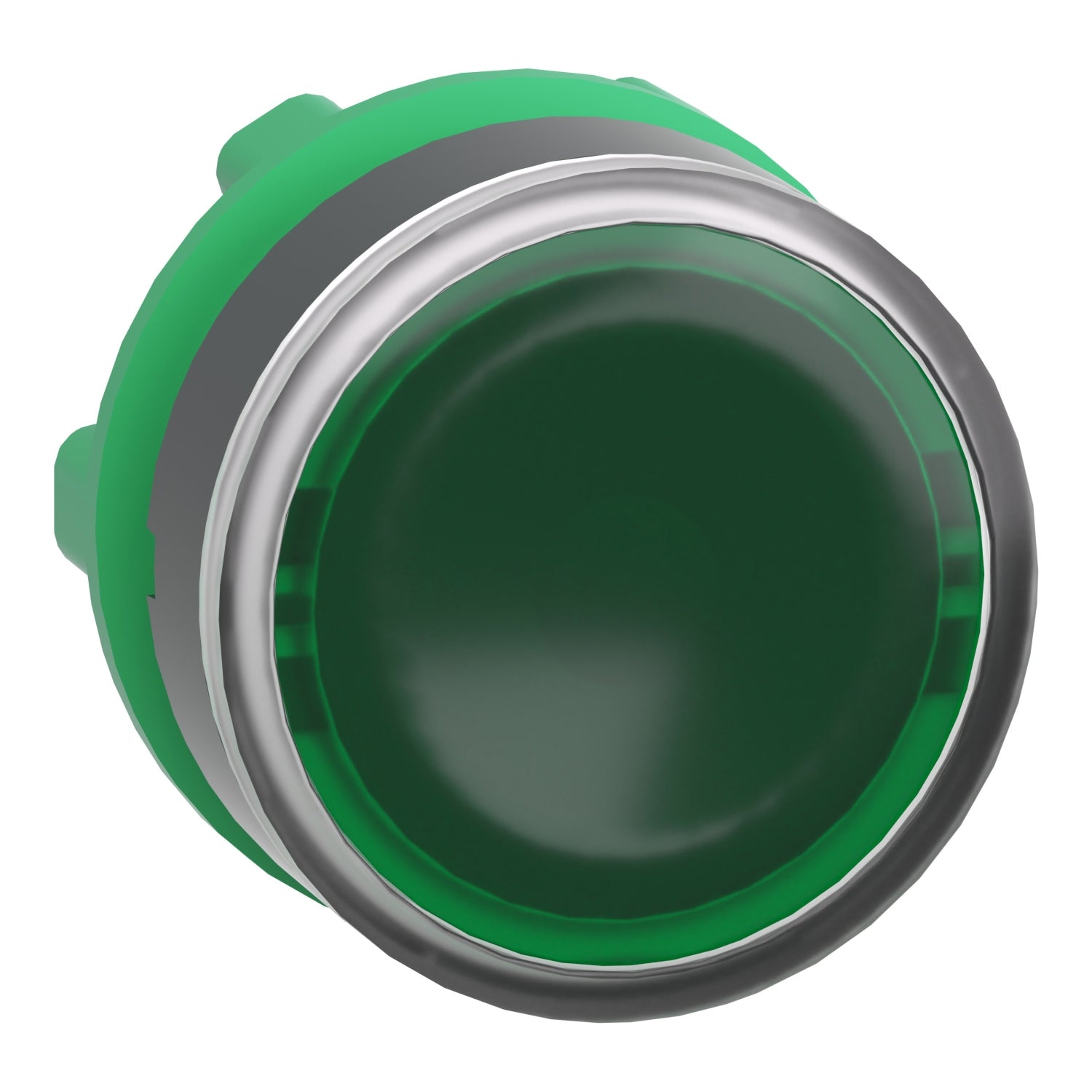 ZB5AW333 - Cabeza pulsador luminoso Harmony XB5 - rasante led verde Schneider