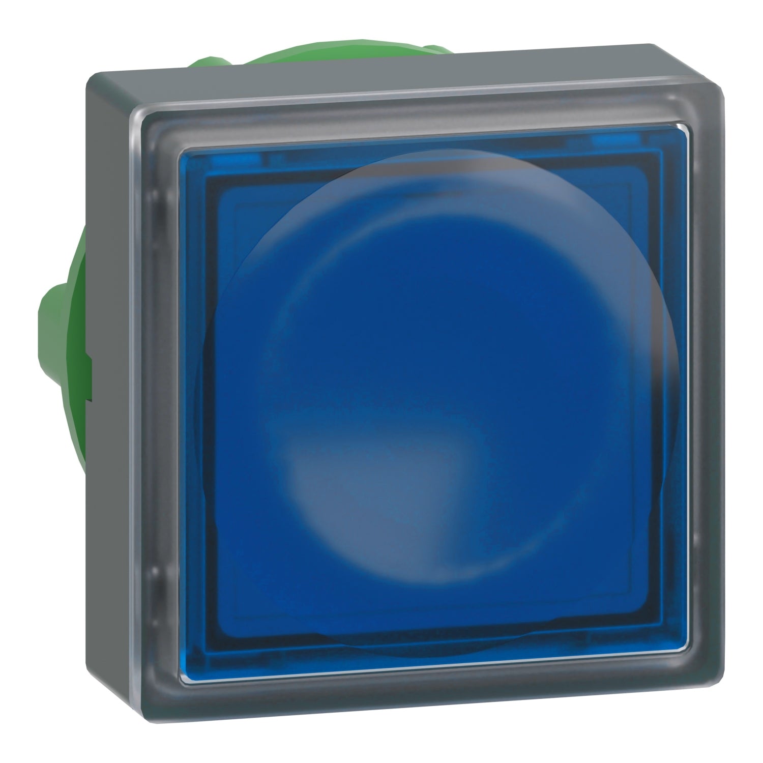 ZB5CW363 - Cabeza pulsador luminoso Harmony XB5 - cuadrado azul led para e Schneider