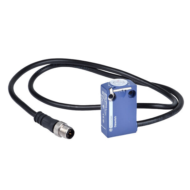 ZCMD21L08R12 - Cuerpo de interruptor de límite ZCMD, 1NC+1 NO, plata, acción rápida, conexión, M12 0.8 m Telemecanique